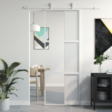 vidaXL Fehér edzett üveg és alumínium tolóajtó 76 x 205 cm nyílászáró