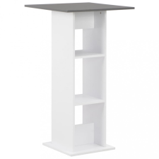 vidaXL fehér és antracitszürke bárasztal 60 x 60 x 110 cm bútor