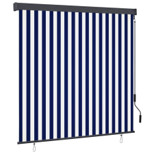 vidaXL fehér és kék kültéri roló 160 x 250 cm lakástextília
