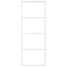 vidaXL fehér ESG üveg és alumínium tolóajtó 76 x 205 cm (151656) nyílászáró