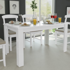 vidaXL fehér étkezőasztal 140 x 80 x 75 cm bútor