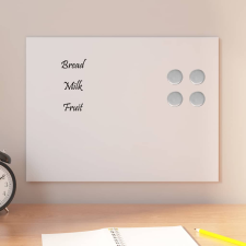 vidaXL fehér falra szerelhető edzett üveg mágnestábla 40 x 30 cm mágnestábla