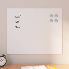 vidaXL fehér falra szerelhető edzett üveg mágnestábla 60 x 50 cm mágnestábla