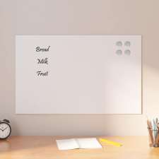 vidaXL fehér falra szerelhető edzett üveg mágnestábla 80 x 50 cm mágnestábla