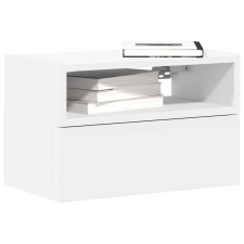 vidaXL fehér falra szerelhető éjjeliszekrény 45 x 26 x 28,5 cm bútor