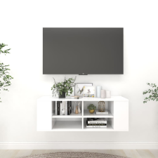 vidaXL fehér falra szerelhető forgácslap TV-szekrény 102 x 35 x 35 cm bútor