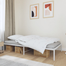 vidaXL fehér fém ágykeret 100x190 cm ágy és ágykellék