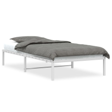 vidaXL fehér fém ágykeret 100x190 cm (373667) ágy és ágykellék