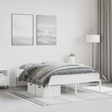 vidaXL fehér fém ágykeret 135 x 190 cm ágy és ágykellék