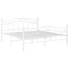 vidaXL fehér fém ágykeret 140 x 200 cm (324998) ágy és ágykellék