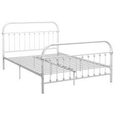 vidaXL fehér fém ágykeret 160 x 200 cm (284496) ágy és ágykellék
