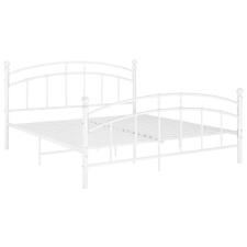 vidaXL fehér fém ágykeret 160 x 200 cm (324980) ágy és ágykellék