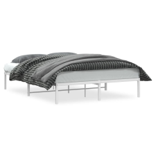 vidaXL fehér fém ágykeret 160 x 200 cm (373676) ágy és ágykellék