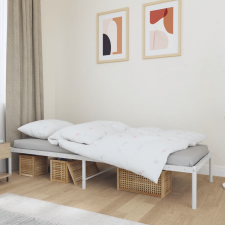 vidaXL fehér fém ágykeret 75 x 190 cm ágy és ágykellék