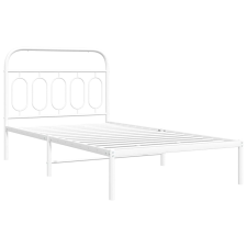 vidaXL fehér fém ágykeret fejtámlával 100x190 cm ágy és ágykellék