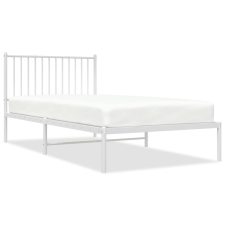 vidaXL fehér fém ágykeret fejtámlával 100x200 cm (350926) ágy és ágykellék