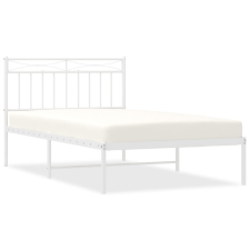 vidaXL fehér fém ágykeret fejtámlával 100x200 cm (373735) ágy és ágykellék