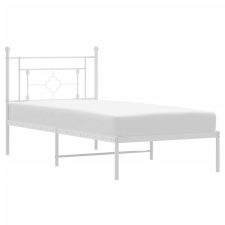 vidaXL fehér fém ágykeret fejtámlával 100x200 cm (374383) ágy és ágykellék