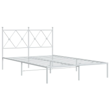 vidaXL fehér fém ágykeret fejtámlával 120x190 cm ágy és ágykellék