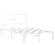 vidaXL fehér fém ágykeret fejtámlával 120x190 cm (355411) ágy és ágykellék