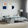 vidaXL fehér fém ágykeret fejtámlával 180 x 200 cm