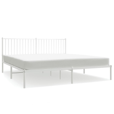 vidaXL fehér fém ágykeret fejtámlával 180 x 200 cm (350935) ágy és ágykellék