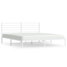 vidaXL fehér fém ágykeret fejtámlával 180 x 200 cm (352372) ágy és ágykellék