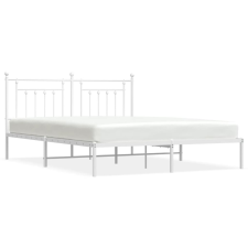 vidaXL fehér fém ágykeret fejtámlával 180 x 200 cm (353590) ágy és ágykellék