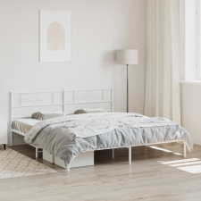 vidaXL fehér fém ágykeret fejtámlával 183 x 213 cm ágy és ágykellék