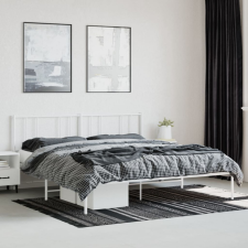 vidaXL fehér fém ágykeret fejtámlával 183 x 213 cm ágy és ágykellék