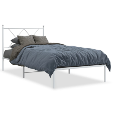 vidaXL fehér fém ágykeret fejtámlával 90x190 cm ágy és ágykellék