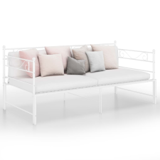 vidaXL fehér fém kihúzható kanapéágykeret 90 x 200 cm ágy és ágykellék