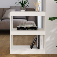 vidaXL fehér fenyőfa könyvszekrény/térelválasztó 60 x 30 x 71,5 cm bútor