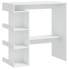 vidaXL fehér forgácslap bárasztal tárolópolccal 100 x 50 x 101,5 cm (809449) bútor