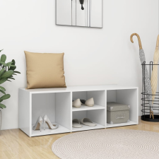 vidaXL fehér forgácslap cipőtároló pad 105 x 35 x 35 cm bútor