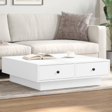 vidaXL fehér forgácslap dohányzóasztal 90 x 90 x 28 cm bútor