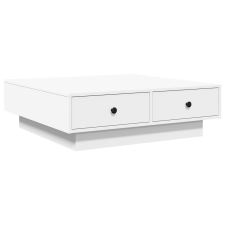 vidaXL fehér forgácslap dohányzóasztal 90 x 90 x 28 cm (848087) bútor