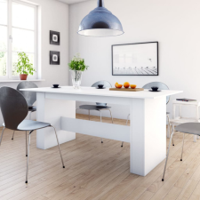 vidaXL fehér forgácslap étkezőasztal 180 x 90 x 76 cm bútor
