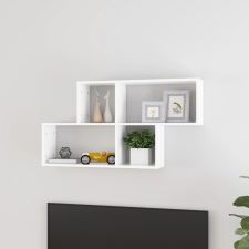 vidaXL fehér forgácslap fali polc 100 x 18 x 53 cm bútor