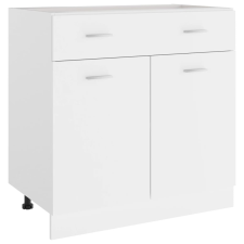 vidaXL fehér forgácslap fiókos alsószekrény 80 x 46 x 81,5 cm bútor