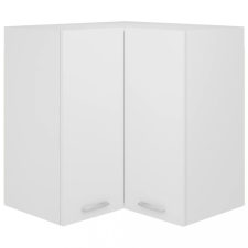 vidaXL fehér forgácslap függő sarokszekrény 57 x 57 x 60 cm bútor