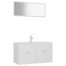 vidaXL fehér forgácslap fürdőszobai bútorszett (3071333) fürdőszoba bútor
