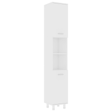 vidaXL fehér forgácslap fürdőszobaszekrény 30 x 30 x 179 cm (802624) fürdőszoba bútor