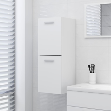 vidaXL fehér forgácslap fürdőszobaszekrény 30 x 30 x 80 cm fürdőszoba bútor