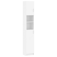vidaXL fehér forgácslap fürdőszobaszekrény 32 x 25,5 x 190 cm (802876) fürdőszoba bútor