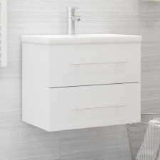 vidaXL Fehér forgácslap mosdószekrény 60 x 38,5 x 48 cm fürdőszoba bútor