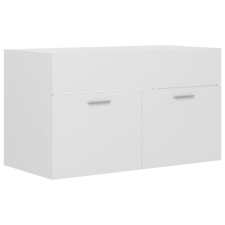 vidaXL fehér forgácslap mosdószekrény 80 x 38,5 x 46 cm (804656) fürdőszoba bútor