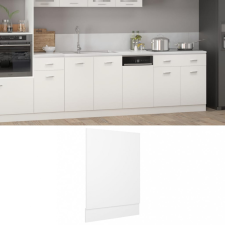 vidaXL Fehér forgácslap mosogatógép-panel 45 x 3 x 67 cm beépíthető gépek kiegészítői