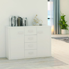vidaXL fehér forgácslap tálalószekrény 88 x 30 x 75 cm bútor