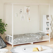 vidaXL fehér gyerek tömör fenyőfa ágykeret 90x190 cm ágy és ágykellék